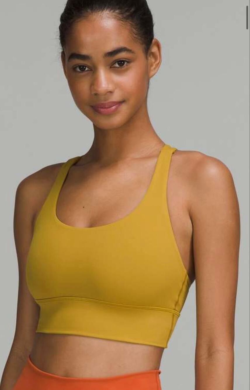 Lululemon Energy Longline Bra *Medium Support Auric Gold size 6